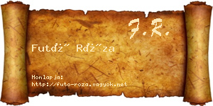 Futó Róza névjegykártya