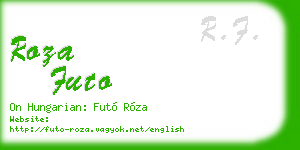 roza futo business card