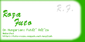 roza futo business card